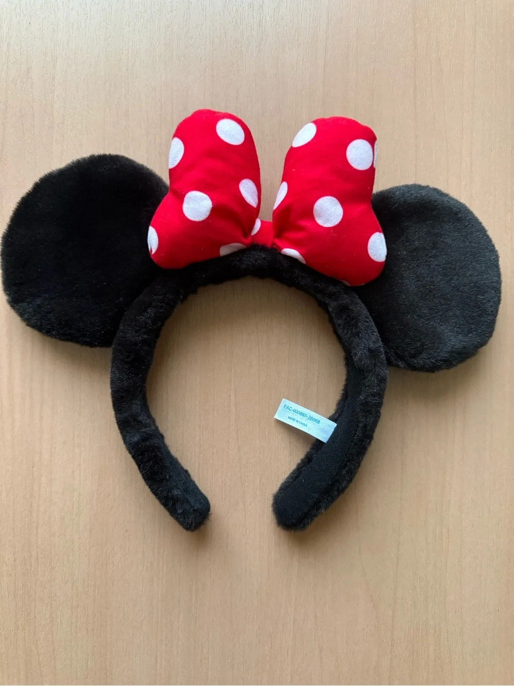 Disney Black Sequin Ear Headband with Heart Details
